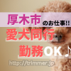 厚木市で働く♪愛犬と同行出勤OK！週2日〜シフト！今夏リニューアルOPEN♪